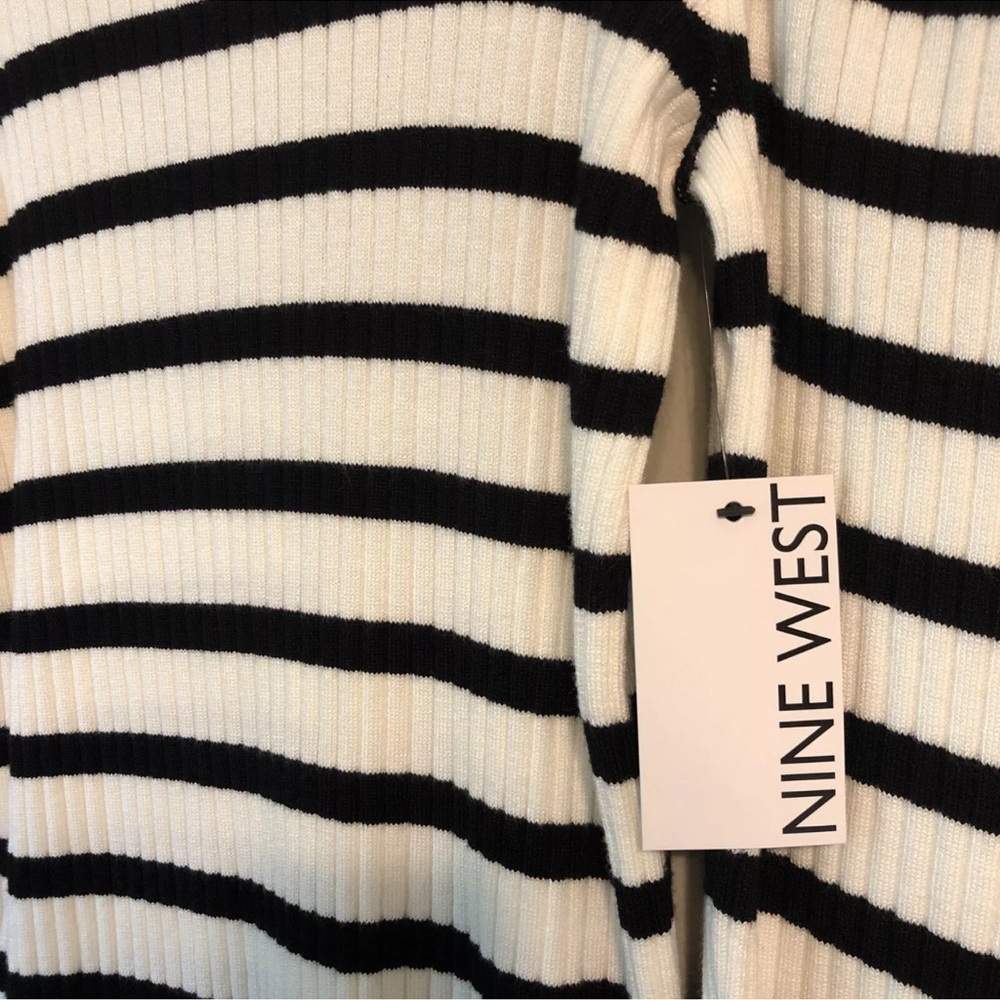 Nine West Women’s Ribbed design Puff sleeves Sweater - Picture 4 of 7